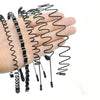 Metal Painted Hair Band Unisex Wave Head Band