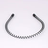 Metal Painted Hair Band Unisex Wave Head Band