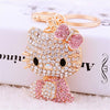 Metal Peacock Rhinestone Keychain And Bag Pendant For Women Wholesale