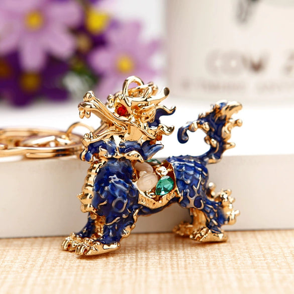 Metal Peanut Shaped Rhinestone Opal Keychain And Bag Pendant