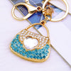 Metal Pearl Small Fragrant Style Key Chain Ring For Women As Bag Pendant