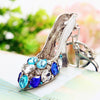 Metal Pearl Small Fragrant Style Key Chain Ring For Women As Bag Pendant