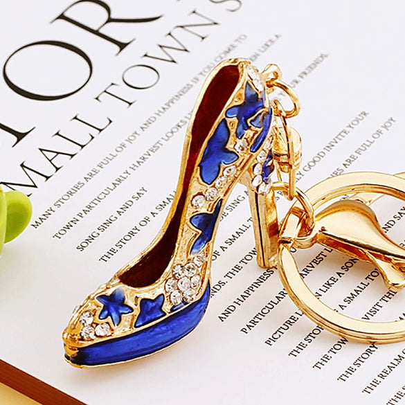 Metal Pearl Small Fragrant Style Key Chain Ring For Women As Bag Pendant