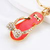 Metal Pearl Small Fragrant Style Key Chain Ring For Women As Bag Pendant