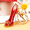 Metal Pearl Small Fragrant Style Key Chain Ring For Women As Bag Pendant