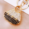 Metal Pearl Small Fragrant Style Key Chain Ring For Women As Bag Pendant
