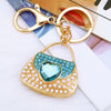 Metal Pearl Small Fragrant Style Key Chain Ring For Women As Bag Pendant