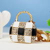 Metal Pearl Small Fragrant Style Key Chain Ring For Women As Bag Pendant