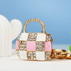Metal Pearl Small Fragrant Style Key Chain Ring For Women As Bag Pendant