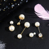 Metal Pearl Zircon Flower Collar Pin Brooch With Electroplating