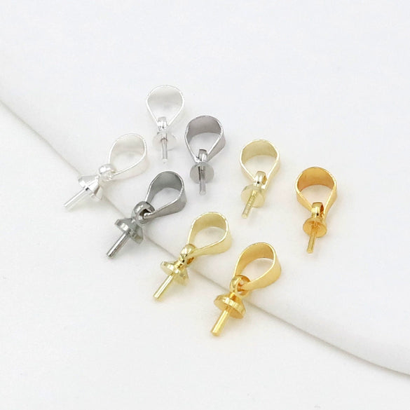 Metal Pendant Clip Buckle Diy Accessories 18K Gold Plated