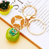 Metal Persimmon Shaped Women's Pastoral Style Car Keychain And Bag Pendant