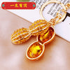 Metal Persimmon Shaped Women's Pastoral Style Car Keychain And Bag Pendant