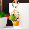 Metal Pineappleshaped Keychain Pendant With Diamond Encrustment For Women