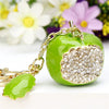 Metal Pineappleshaped Keychain Pendant With Diamond Encrustment For Women