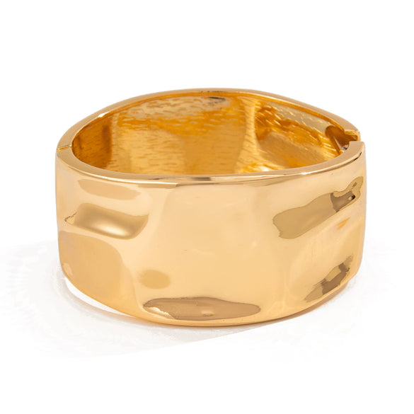 Metal Pleated Electroplated Geometry Bracelet For Women