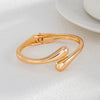 Metal Pleated Electroplated Geometry Bracelet For Women