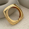 Metal Pleated Electroplated Geometry Bracelet For Women