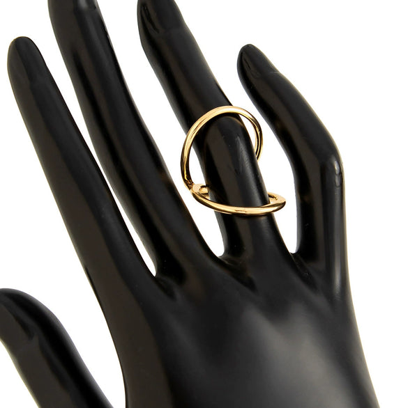 Metal Pleated Electroplated Geometry Bracelet For Women