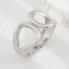 Metal Pleated Hollow Spring Bracelet Geometric Ins Style Electroplated