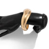 Metal Pleated Punk Geometric Electroplated Bracelet For Women