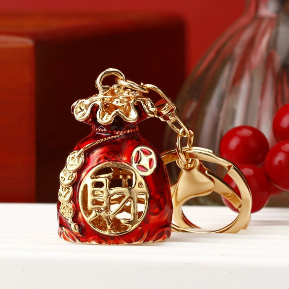 Metal Pony Rhinestone Key Chain For Women As Gift