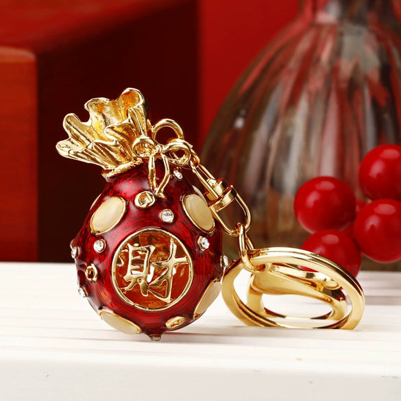 Metal Pony Rhinestone Key Chain For Women As Gift