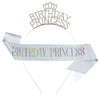 Metal Princess Crown Headband Shoulder Strap Etiquette Belt Hair Accessories Semimanual Semimechanical
