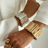 Metal Punk Style Geometric Pattern Electroplated Women's Bracelet