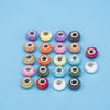 Metal Resin Beads Handmade Jewelry Accessories With Engraved Eternal Flower Totem Pattern Electroplating Process