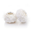 Metal Resin Beads Handmade Jewelry Accessories With Engraved Eternal Flower Totem Pattern Electroplating Process