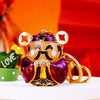 Metal Resin Keychain Diamondencrusted Princess Pumpkin Car Shape Cute Creative Pendant For Women