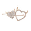 Metal Retro Geometric Rhinestone Star Moon Pearl Women's Hair Accessories Electroplating Hairpin