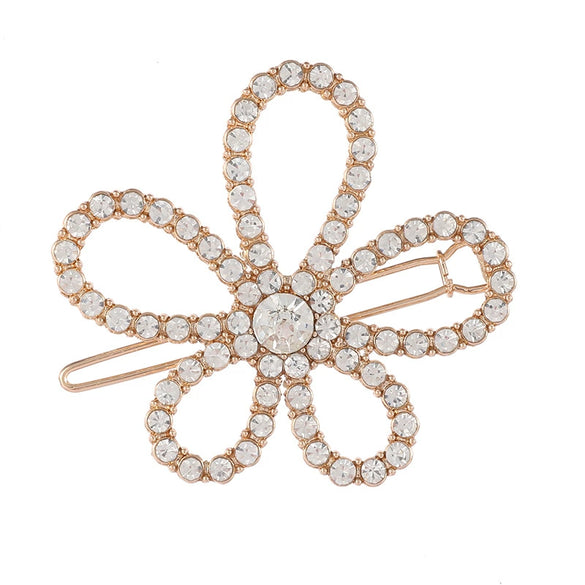 Metal Retro Geometric Rhinestone Star Moon Pearl Women's Hair Accessories Electroplating Hairpin