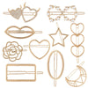 Metal Retro Geometric Rhinestone Star Moon Pearl Women's Hair Accessories Electroplating Hairpin