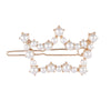 Metal Retro Geometric Rhinestone Star Moon Pearl Women's Hair Accessories Electroplating Hairpin