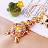 Metal Rhinestone Koala Bear Car Key Chain And Women's Bag Pendant