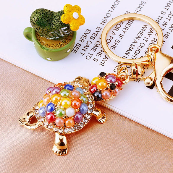 Metal Rhinestone Koala Bear Car Key Chain And Women's Bag Pendant