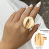 Metal Ring Women's Alloy Geometric Flower Style Electroplating Hand Ornament