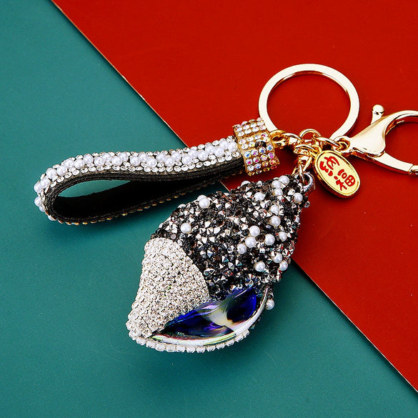 Metal Shell Conch Key Chain Pendant For Men And Women