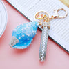 Metal Shell Pearl Conch Car Keychain With Diamond Encrustment For Men And Women As Bag Pendant And Gift