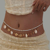 Metal Shell Starfish Pendant Waist Chain Stacking Style Female