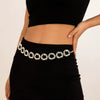 Metal Simple Pleated Ring Body Chain For Female
