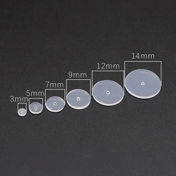 Metal Simple Style Silicone Transparent Ear Pad Ear Nail Ufo Spacer Lip Nail Navel Nail Ear Bone Nail Antiinvagination Earrings