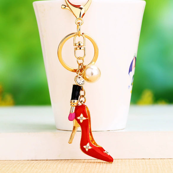Metal Slippers Pattern Keychain For Men And Women