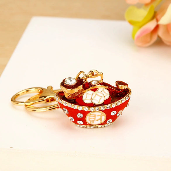 Metal Slippers Pattern Keychain For Men And Women