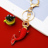 Metal Small Fish Shaped Keychain For Women As Gift