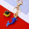 Metal Small Fish Shaped Keychain For Women As Gift