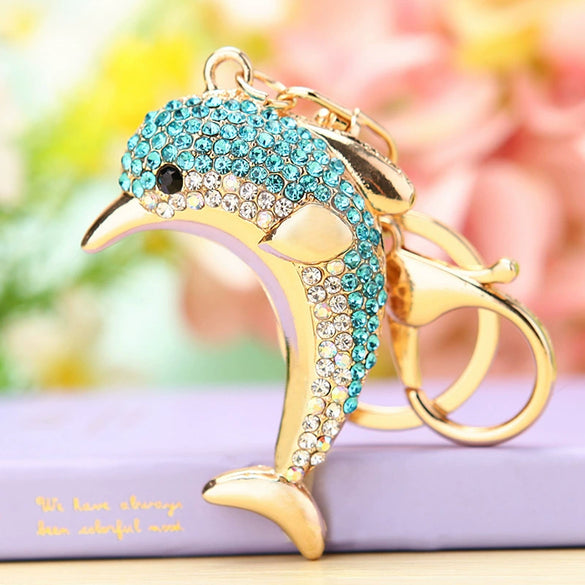 Metal Small Fish Shaped Keychain For Women As Gift