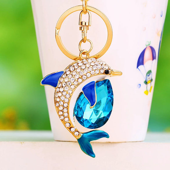 Metal Small Fish Shaped Keychain For Women As Gift